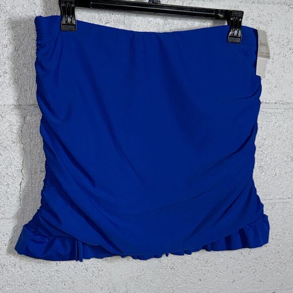 Raisins Curve Plus Size Echo Swim Skirt Blue 20W $58 - Picture 1 of 11